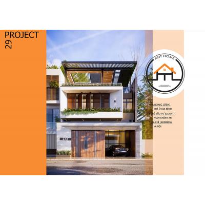 Dự án nhà ở  gia đình 2 tầng tại Hà Nội